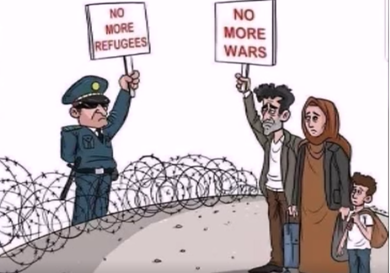 No more refugees! No more wars!